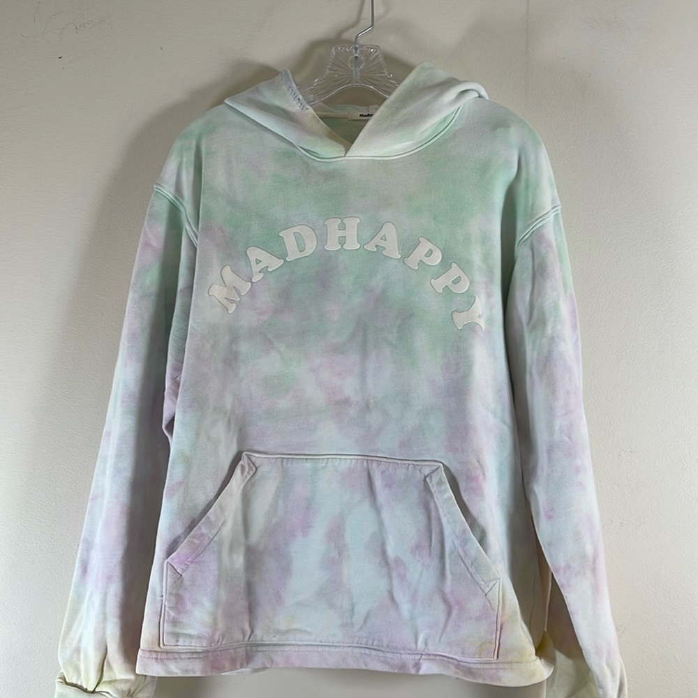 MADHAPPY TIE DYE LOGO HOODIE MEDIUM